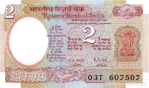 Billetes extranjeros: INDIA 2 RUPEES P 79h 1990 UNC SC NUEVO - Foto 1