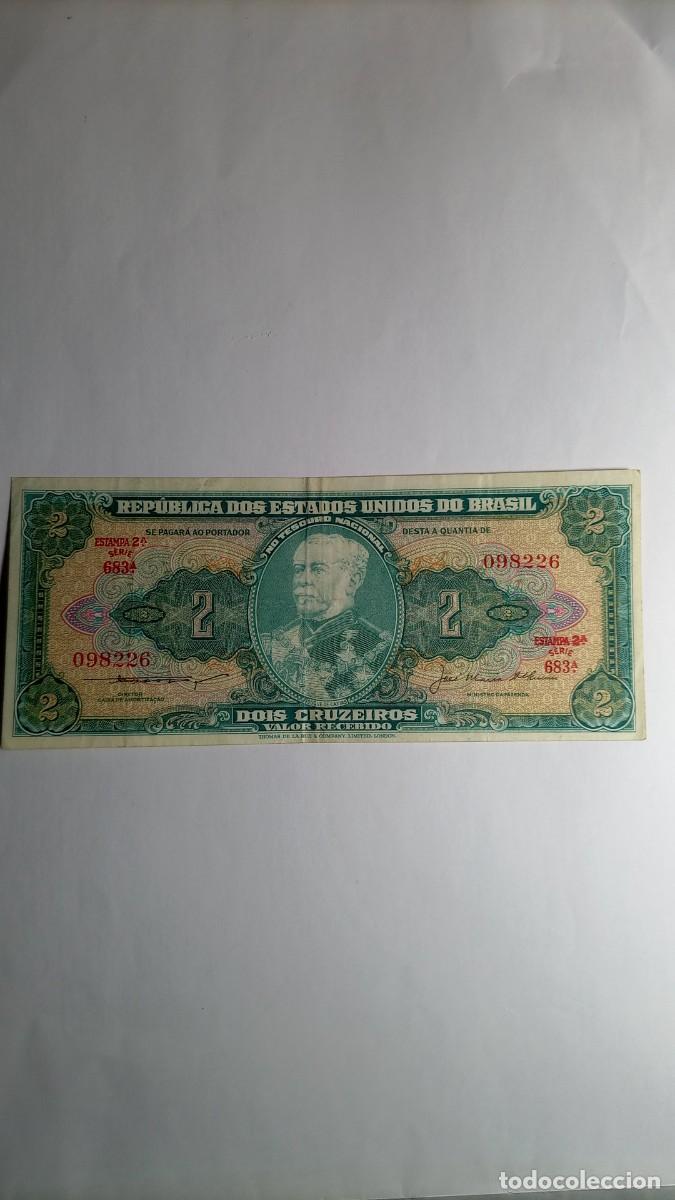 Billetes extranjeros: BRASIL - 2 CRUZEIROS - P157A - Foto 1