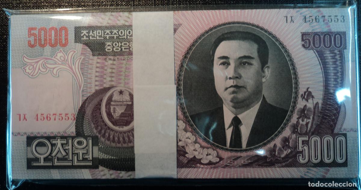 Billetes extranjeros: 100 pcs. 5000 WON 2006 COREA. P-46c. S/C - UNC. - Foto 1