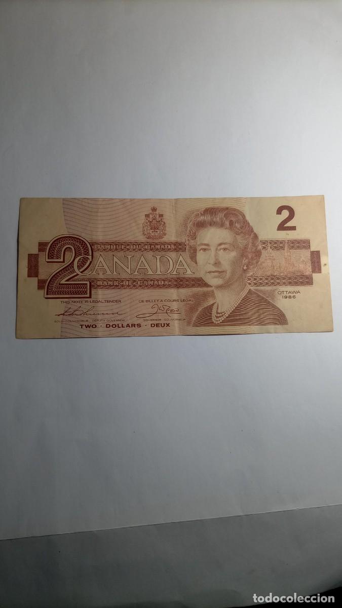 Billetes extranjeros: CANADA - 2 DOLARS 1986 - P94 - Foto 1