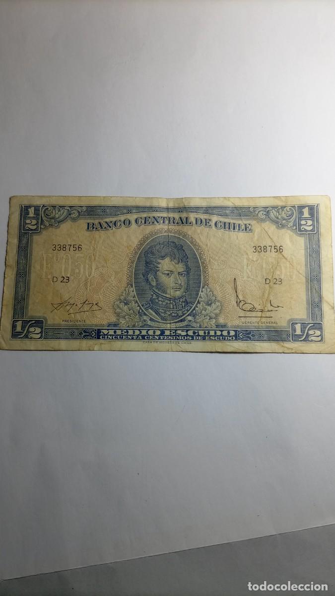 Billetes extranjeros: CHILE - 1/2 ESCUDO - P134 - Foto 1