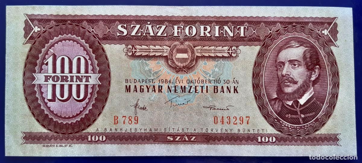 Billetes extranjeros: HUNGRIA 100 FORINT DE 1984 P-171g
