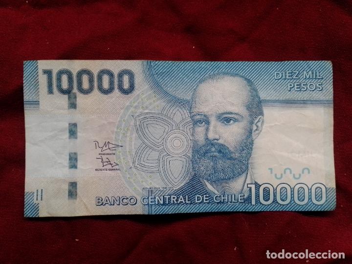 Billetes extranjeros: Chile. 10000 pesos 2012 - Foto 1