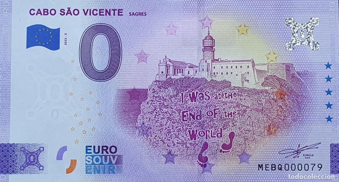 Billets internationaux: BILLETE 0 Euro Souvenir 0 &euro; PORTUGAL: 2022-2 CABO S&Atilde;O VICENTE - SAGRES - Vista lateral