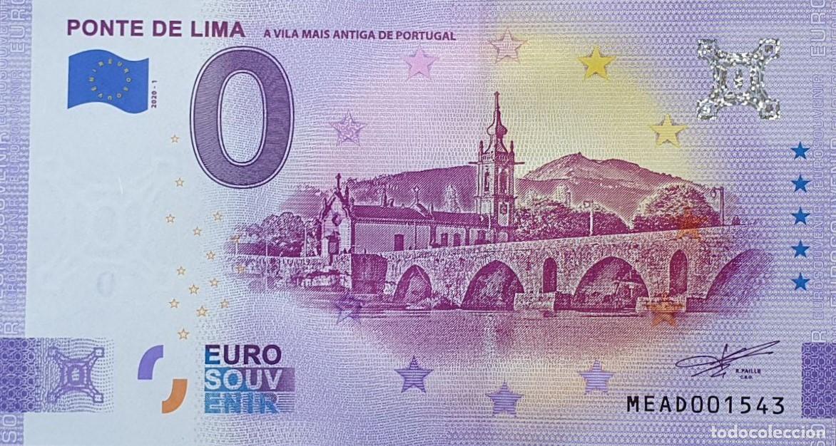 Billets internationaux: BILLETE 0 Euro Souvenir 0 &euro; PORTUGAL: MEAD 2020-1 PONTE DE LIMA - A VILA MAIS ANTIGA DE PORTUGAL