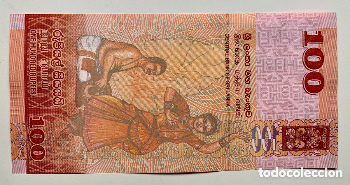 Billetes extranjeros: Billete SRI LANKA 100 Rupias 2010 SC. - Foto 2