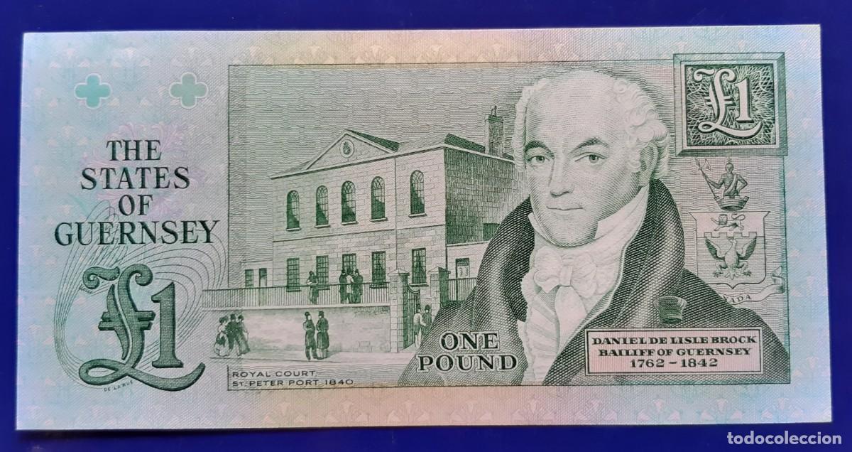 Billetes extranjeros: GUERNSEY 1 POUND DE 1980 P-48a S/C - Foto 2