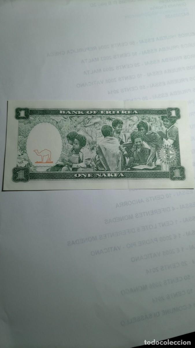 Billetes extranjeros: ERITREA - 1 NAFKA 1997 - P1 - Foto 2