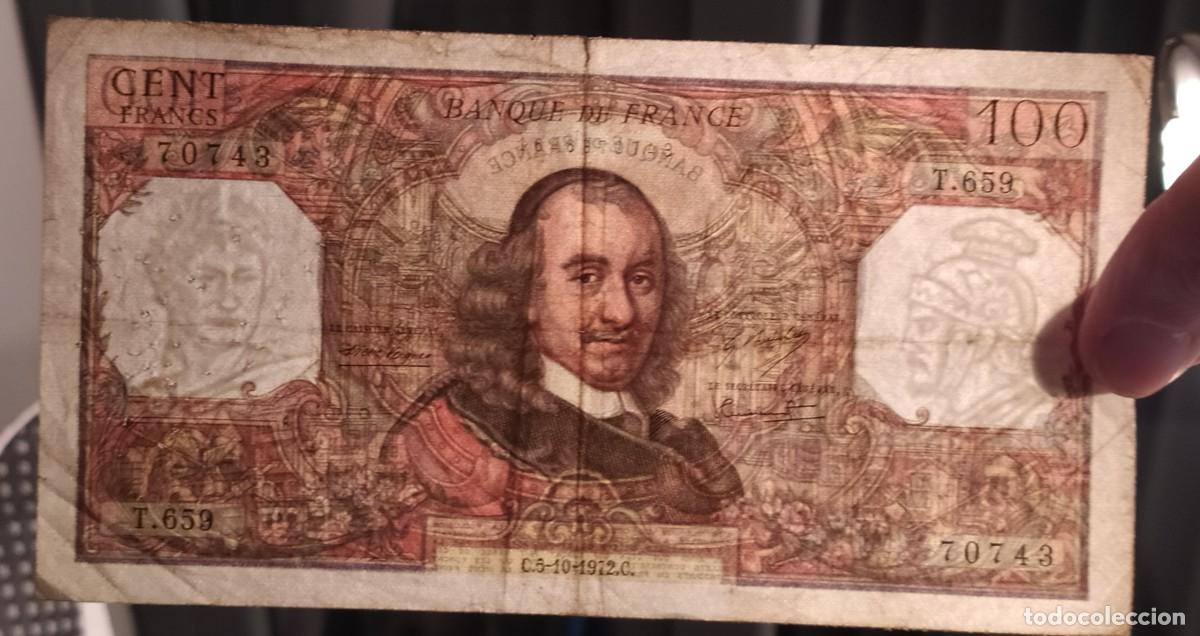 Billetes extranjeros: Francia 100 francos 1972 pick 149D BC+ - Foto 3