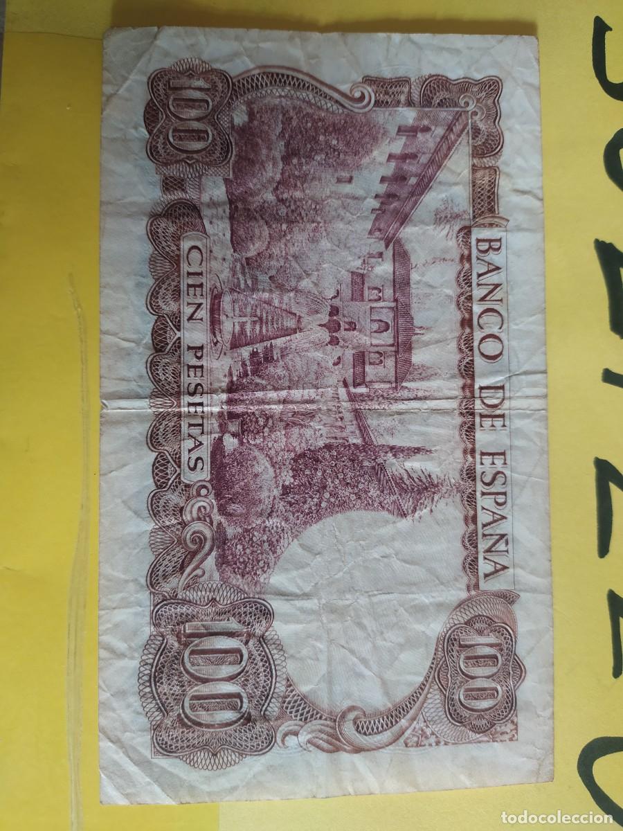 Billetes extranjeros: BILLETE ESPA&Ntilde;A CIEN PESETAS - Foto 3