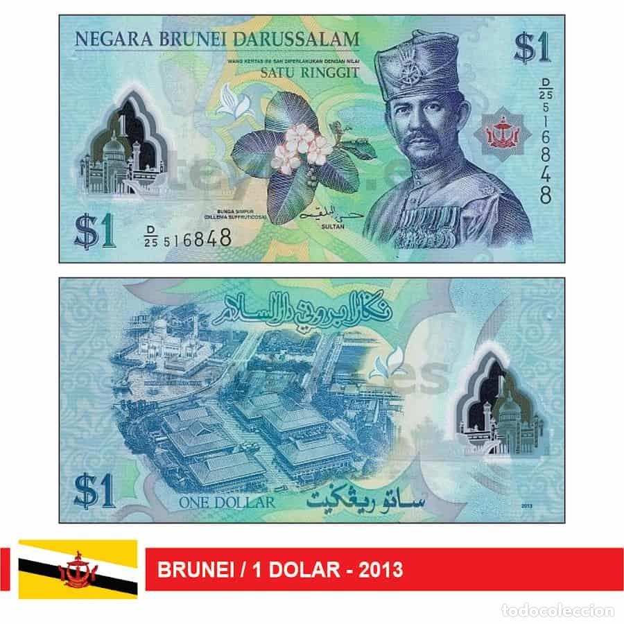 Billetes extranjeros: C2272# Brunei 2013. 1 D&oacute;lar (UNC) P#35b - Foto 1