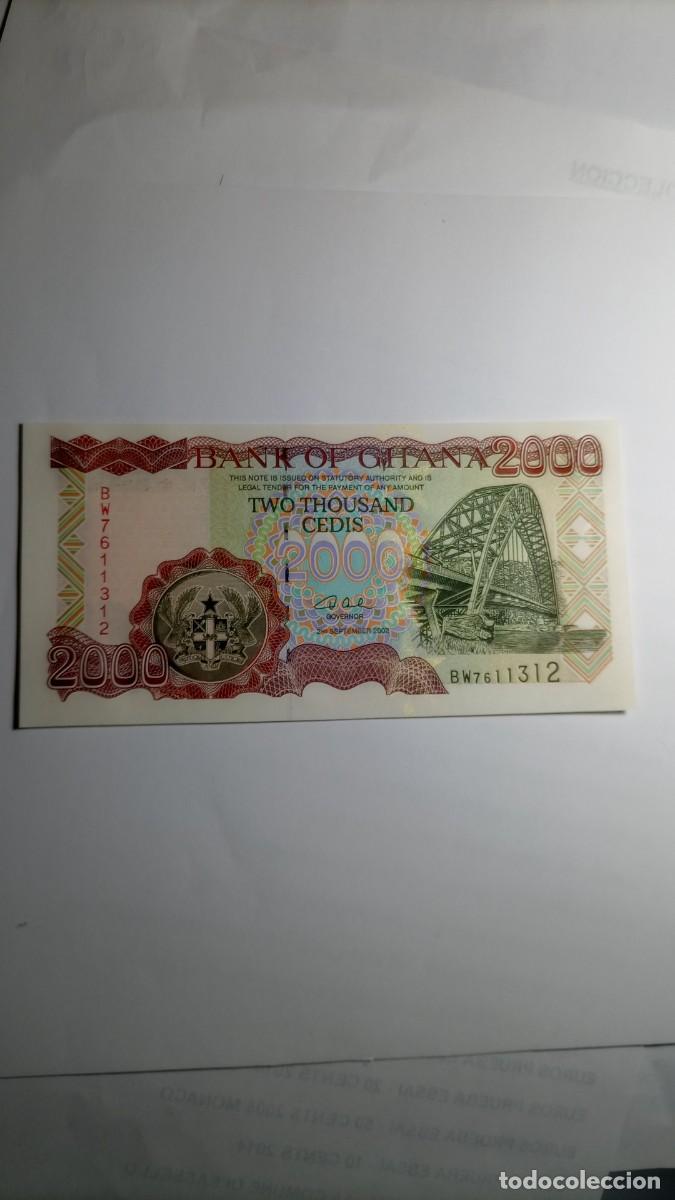 Billetes extranjeros: GHANA - 2000 CEDIS 2002 - P33g - Foto 1