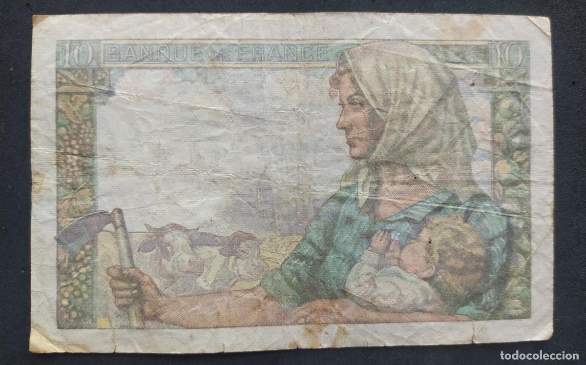 Billetes extranjeros: Francia 10 francos 1947 pick 99 (BC+) - Foto 2