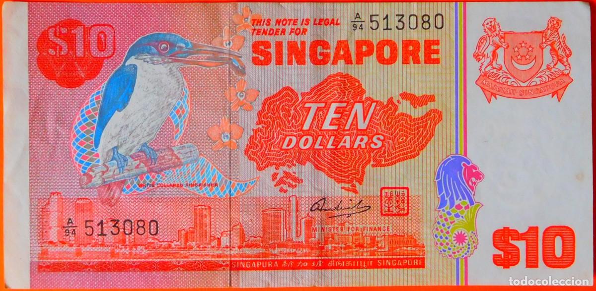 Billetes extranjeros: SINGAPUR, 10 DOLARES. - Foto 1