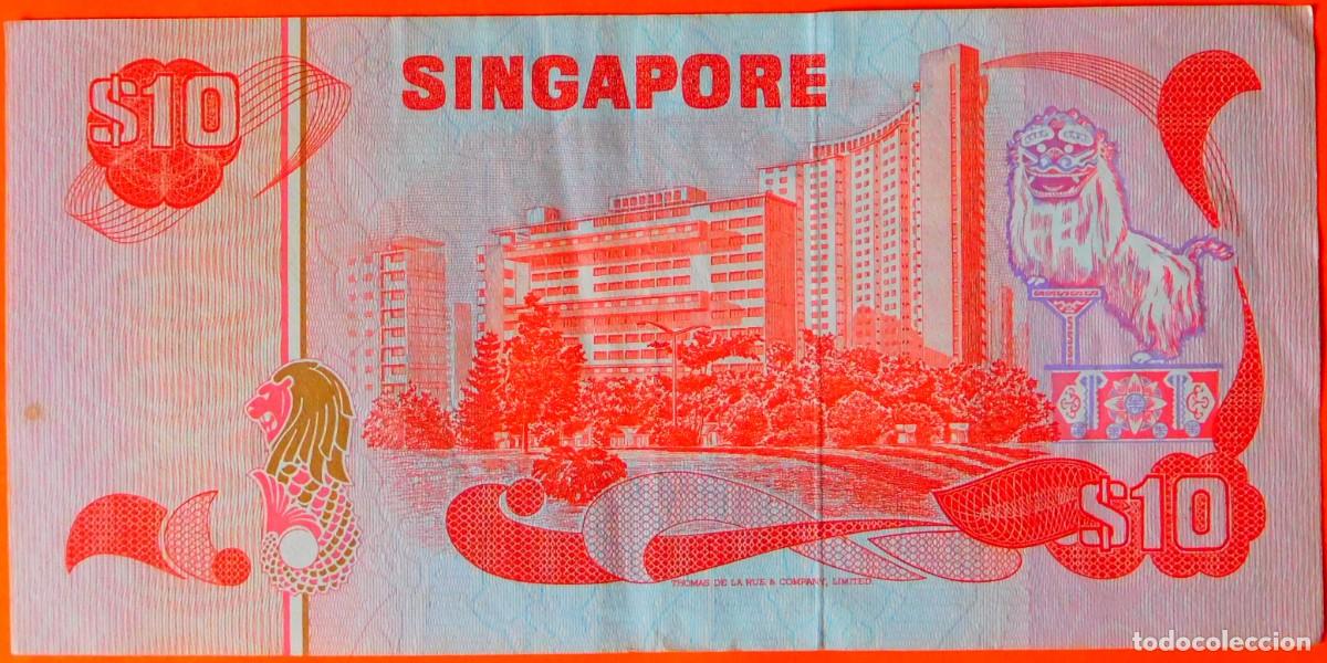Billetes extranjeros: SINGAPUR, 10 DOLARES. - Foto 2