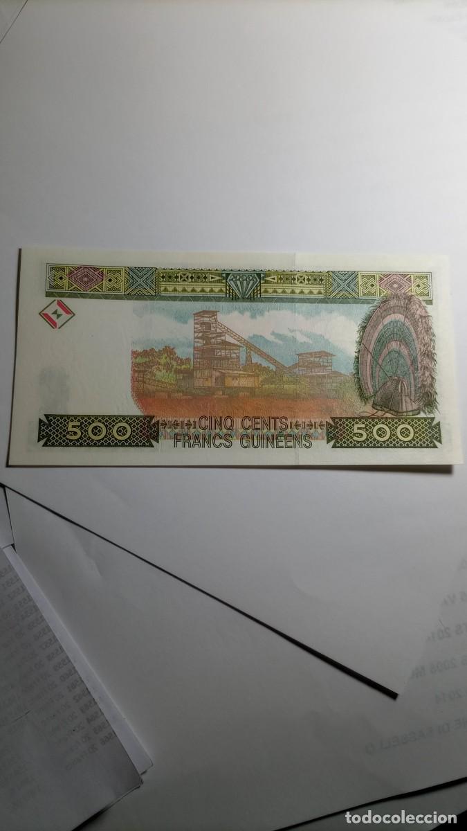 Billetes extranjeros: GUINEA - 500 FRANCS 1998 - P36 - Foto 2