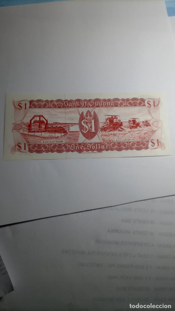 Billetes extranjeros: GUYANA - 1 DOLAR - P21 - Foto 2