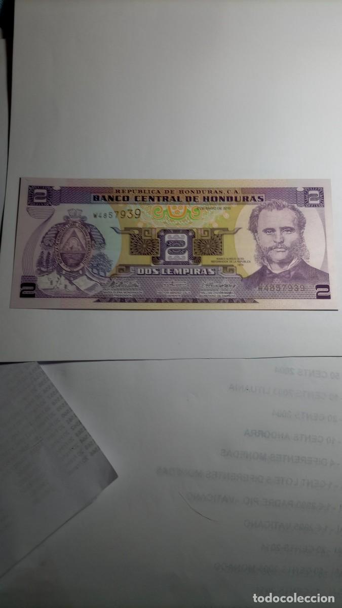Billetes extranjeros: HONDURAS - 2 LEMPIRAS 2010 - P90 - Foto 1