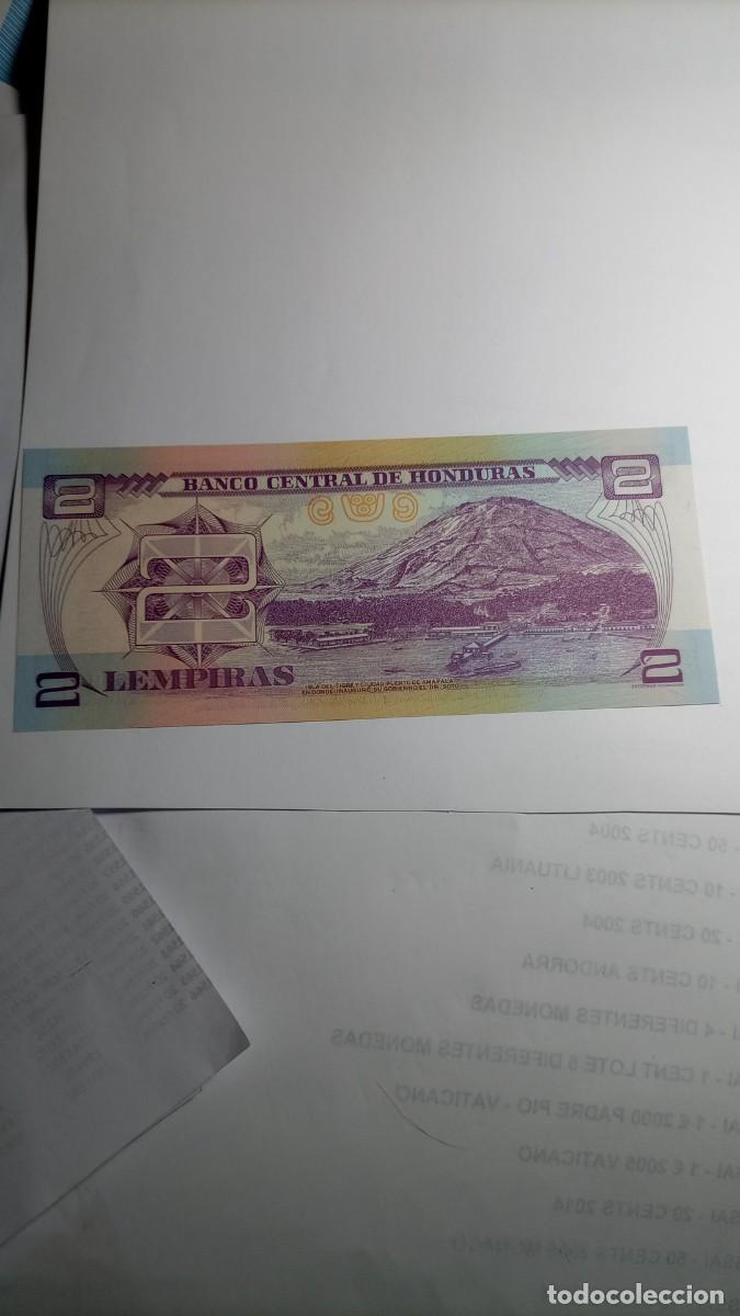Billetes extranjeros: HONDURAS - 2 LEMPIRAS 2010 - P90 - Foto 2