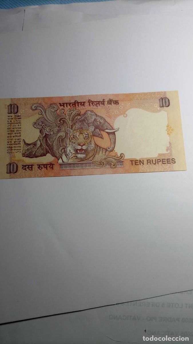 Billetes extranjeros: INDIA - 10 RUPIA - P89 - Foto 2