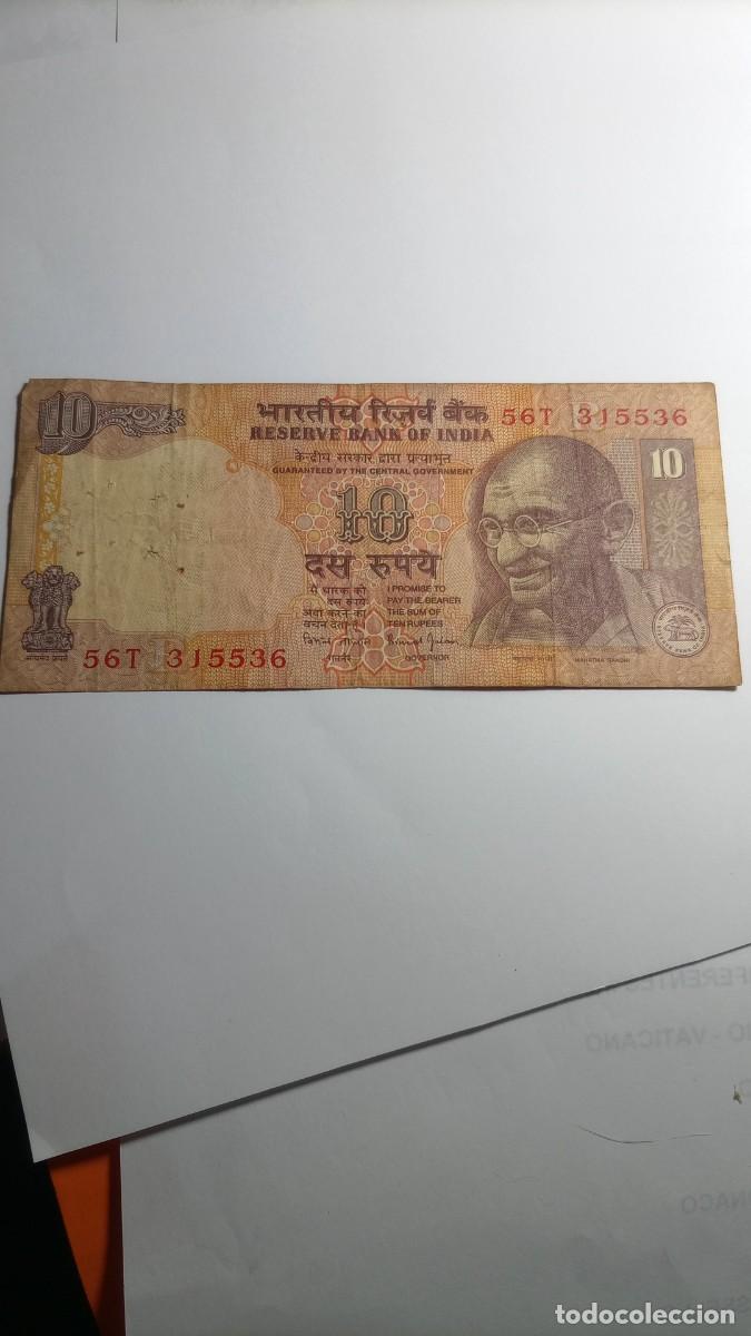 Billetes extranjeros: INDIA - 10 RUPIA - P89 - Foto 1