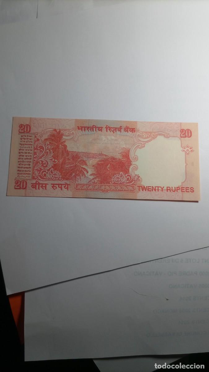 Billetes extranjeros: INDIA - 20 RUPIA ND - Foto 2