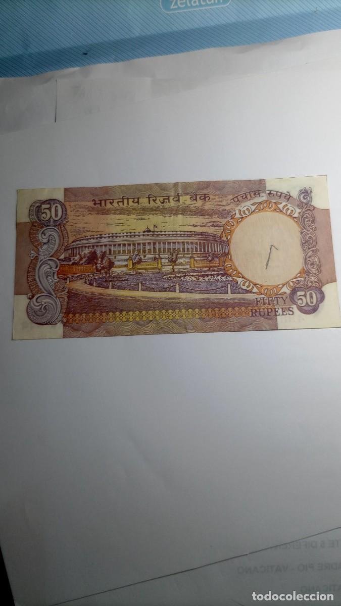 Billetes extranjeros: INDIA - 50 RUPIA ND - Foto 2