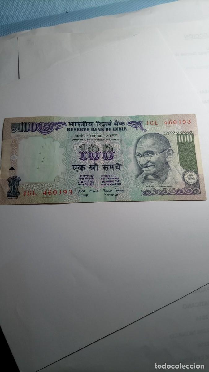 Billetes extranjeros: INDIA - 100 RUPIA ND / CIRCULADO - Foto 1
