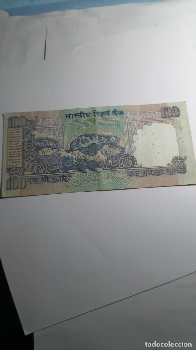 Billetes extranjeros: INDIA - 100 RUPIA ND / CIRCULADO - Foto 2