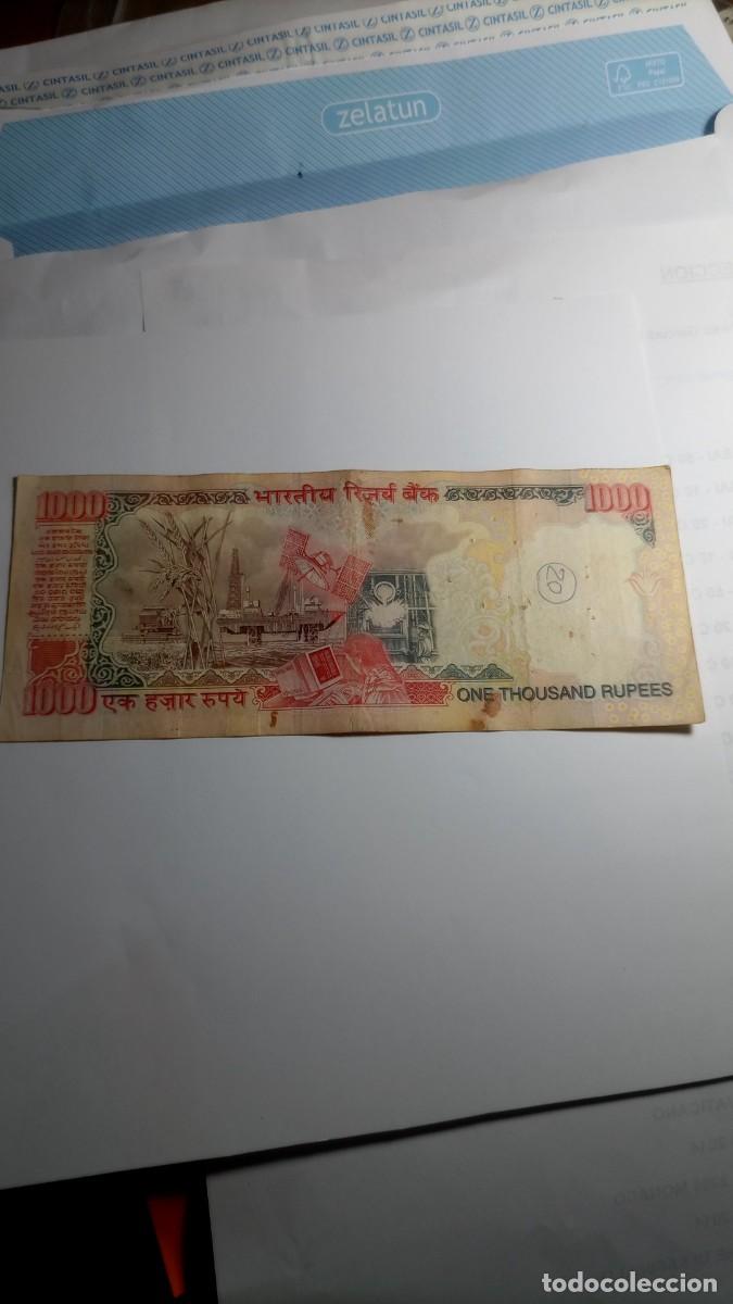 Billetes extranjeros: INDIA - 1000 RUPIA ND - Foto 2