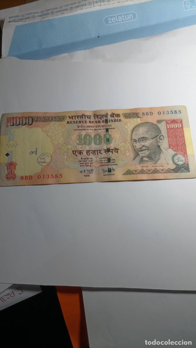 Billetes extranjeros: INDIA - 1000 RUPIA 2006 - Foto 1