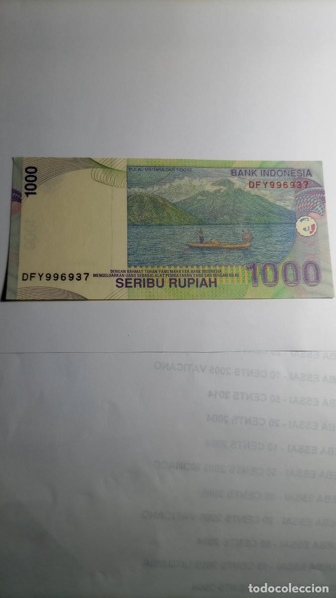 Billetes extranjeros: INDONESIA - 1000 RUPIAS 2000(2008) - P141 - Foto 2