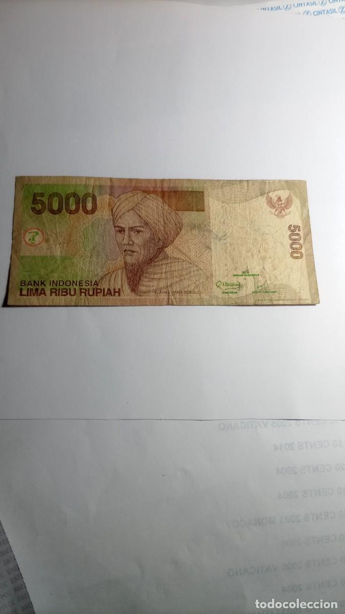 Billetes extranjeros: INDONESIA - 5000 RUPIAS 2011 - P142 - Foto 1