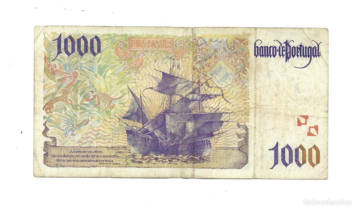 Billetes extranjeros: PORTUGAL- 1000 ESCUDOS-1996 - Foto 2