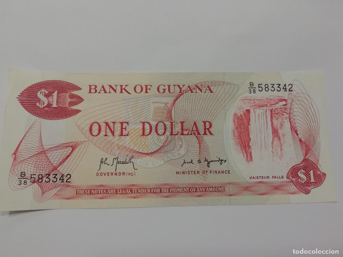 Billetes extranjeros: GUYANA. 1 d&oacute;lar - 1992 S/C - Foto 1