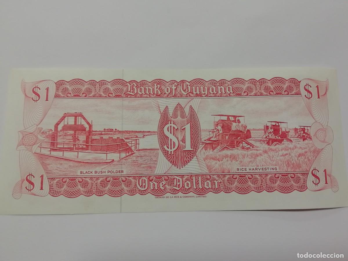 Billetes extranjeros: GUYANA. 1 d&oacute;lar - 1992 S/C - Foto 2