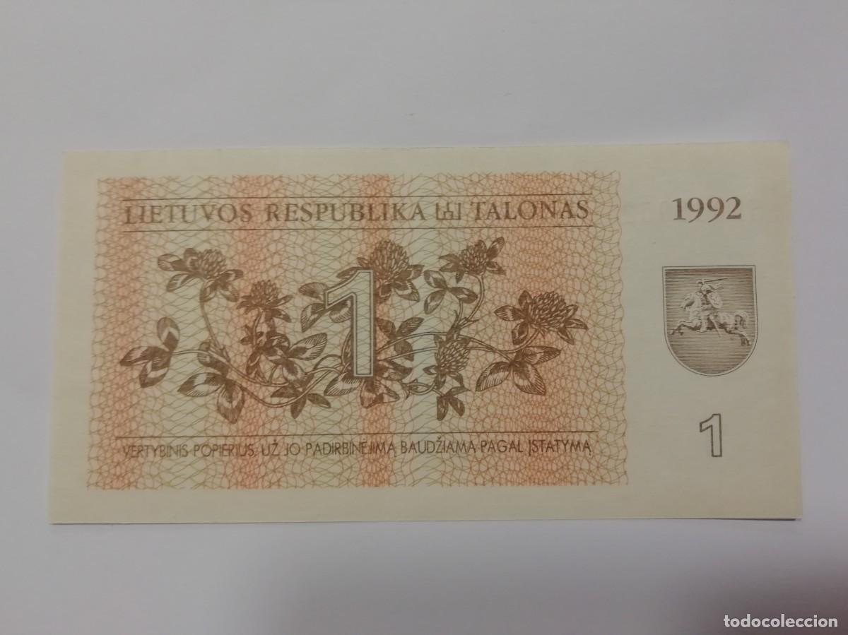 Billetes extranjeros: LITUANIA. 1 litas - 1992 S/C - Foto 1