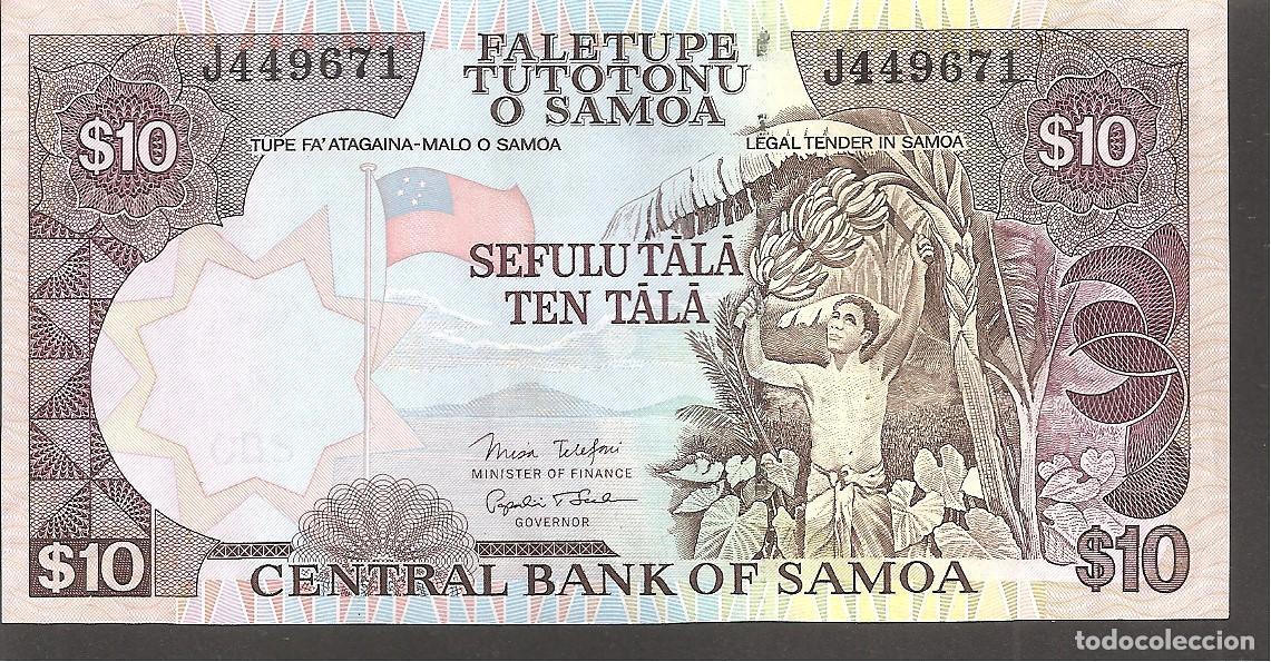 Billetes extranjeros: SAMOA 10 TALA 2005 - Foto 1
