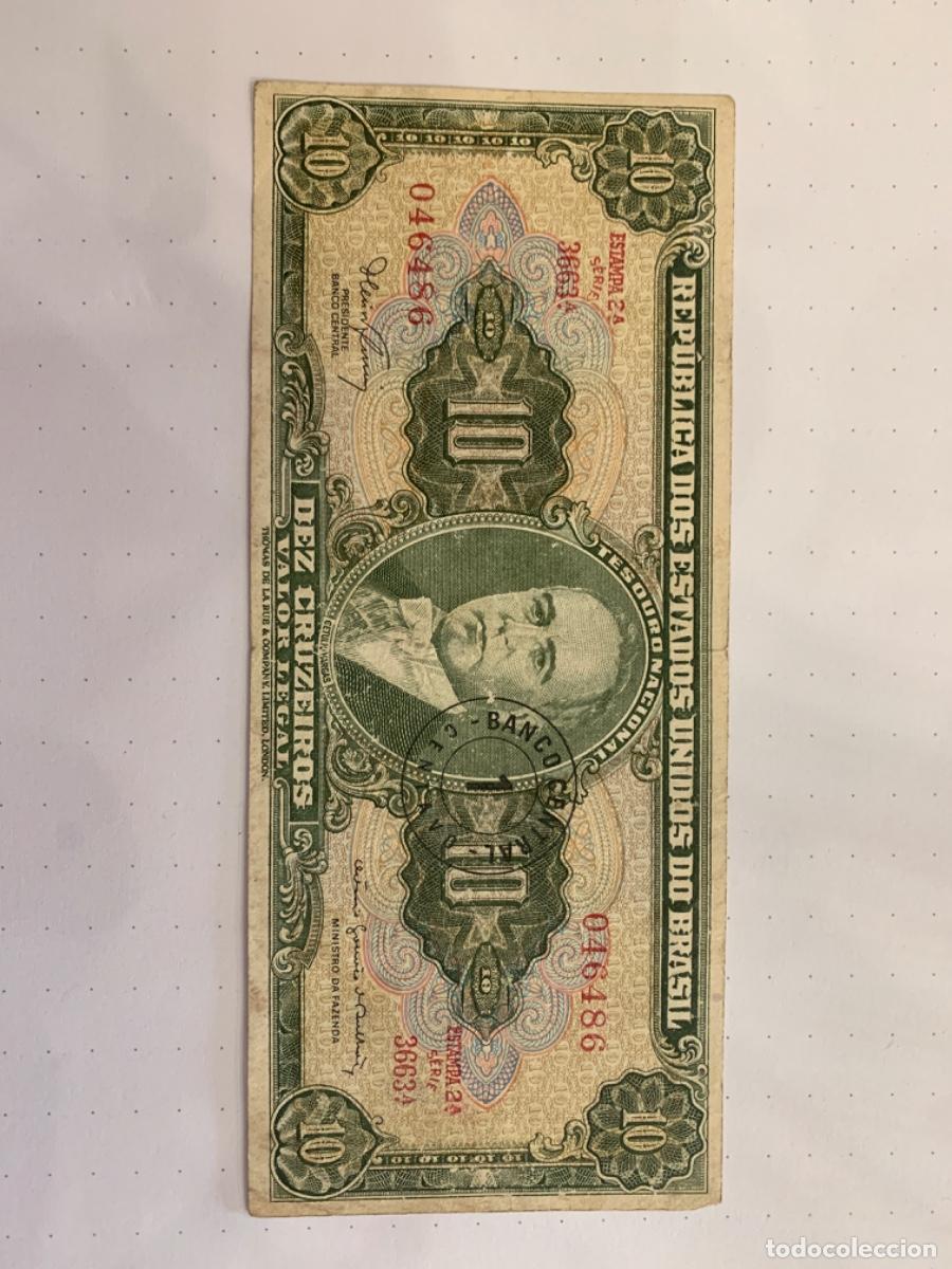 Billetes extranjeros: Brasil 10 Cruceiros - Foto 1