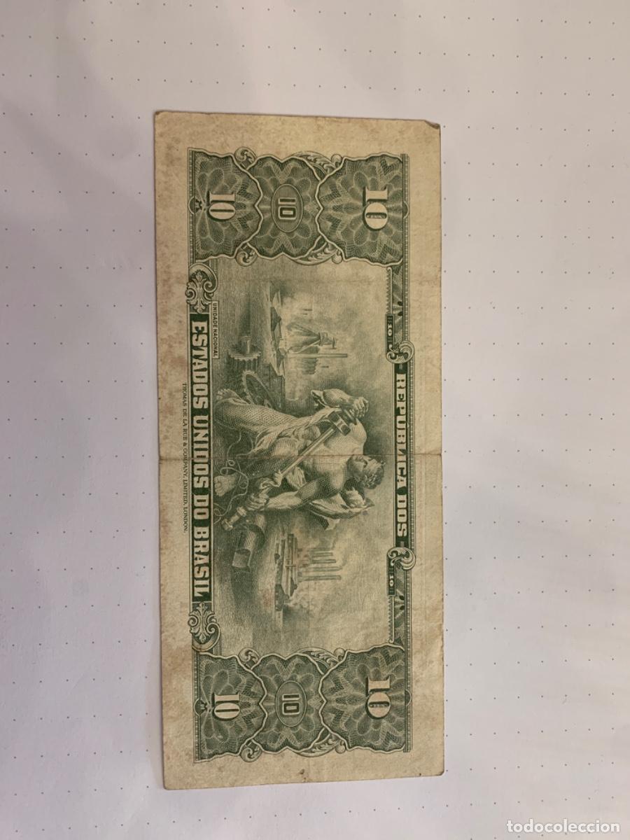 Billetes extranjeros: Brasil 10 Cruceiros - Foto 2