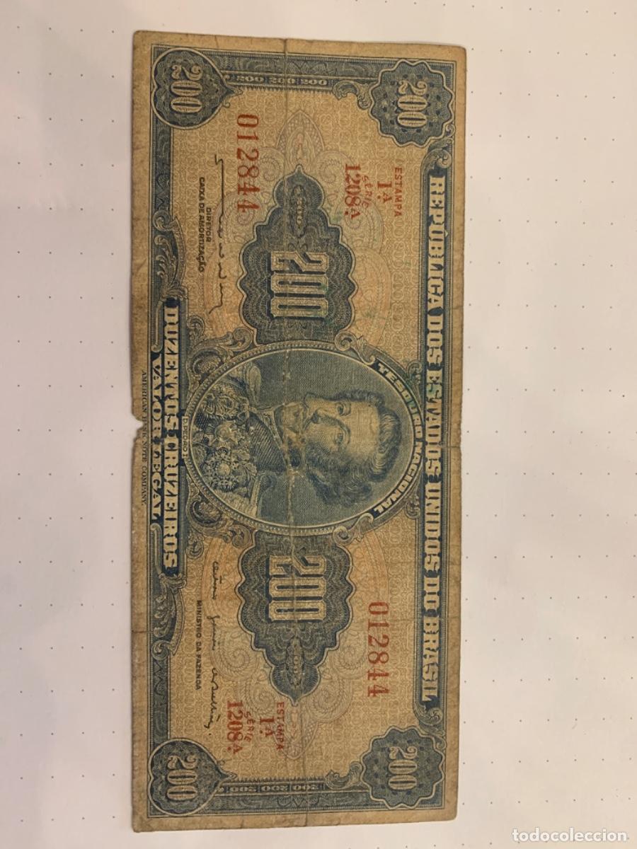 Billetes extranjeros: Brasil 200 Cruceiros - Foto 1