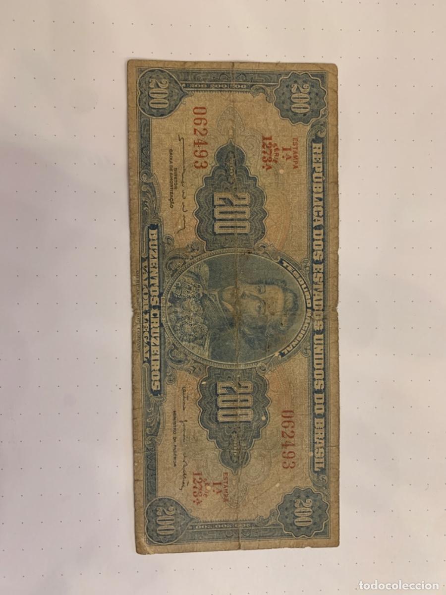 Billetes extranjeros: Brasil 200 Cruceiros - Foto 1