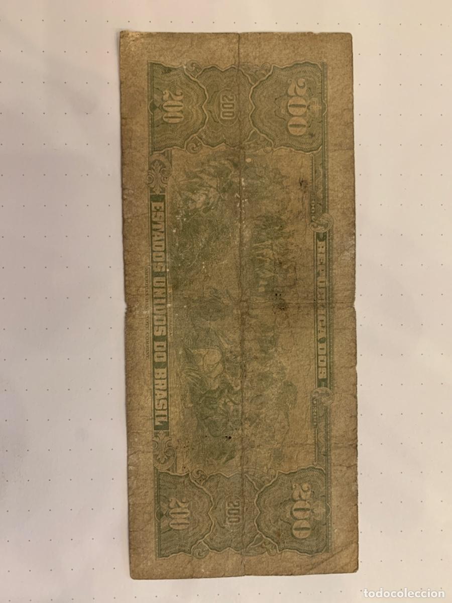 Billetes extranjeros: Brasil 200 Cruceiros - Foto 2
