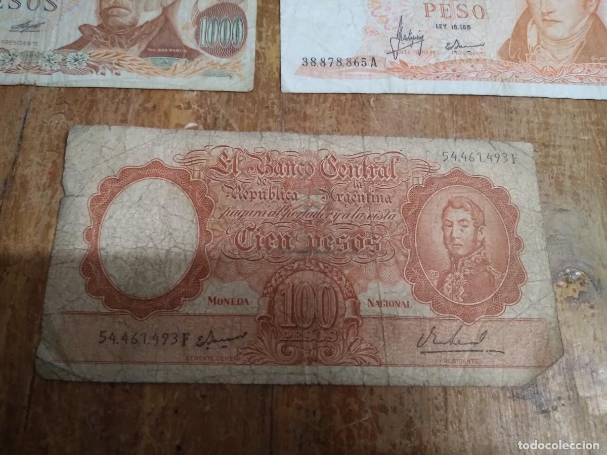 Billetes extranjeros: 5 Billetes Argentina- - Foto 4