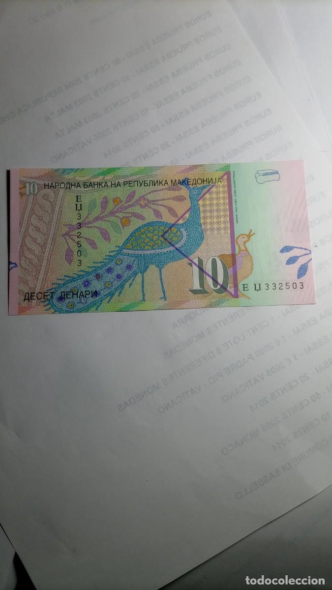 Billetes extranjeros: MACEDONIA - 10 DENARI 2008 - P14 - Foto 1