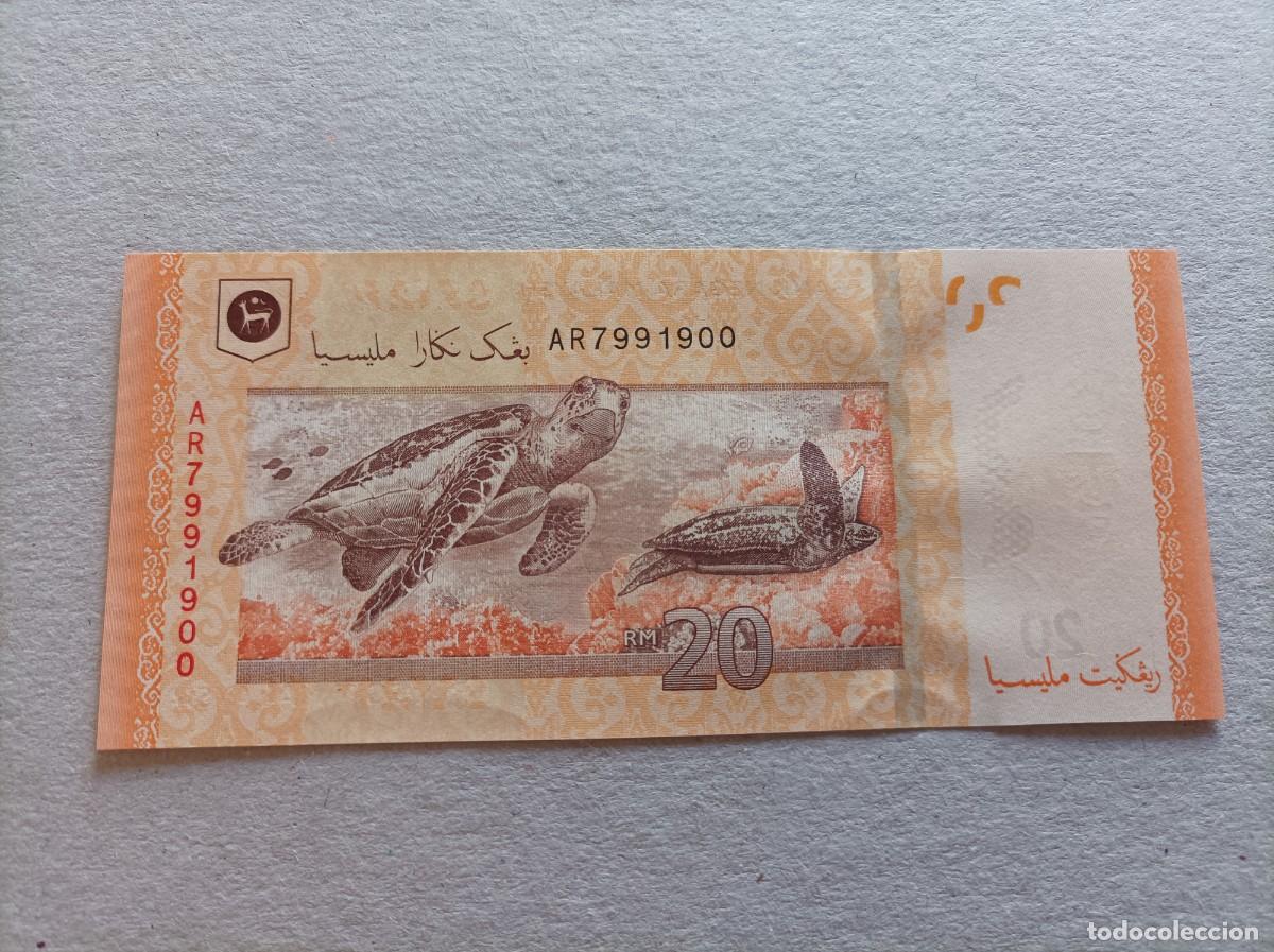 Billetes extranjeros: Billete de Malasia de 20 Ringgit, a&ntilde;o 2012, UNC - Foto 1