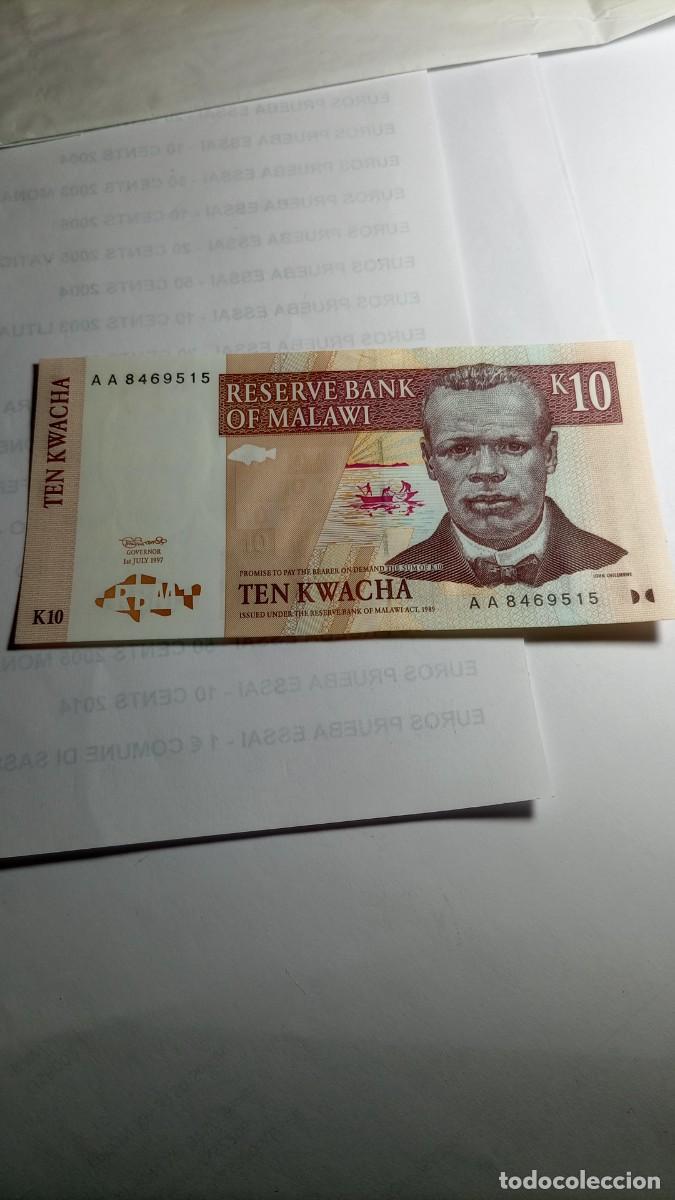 Billetes extranjeros: MALAWI - 10 Kwacha 2004 - P37 - Foto 1