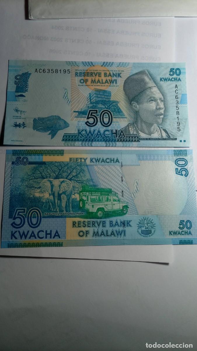 Billetes extranjeros: MALAWI - 50 Kwacha 2012 - P58 - Foto 1