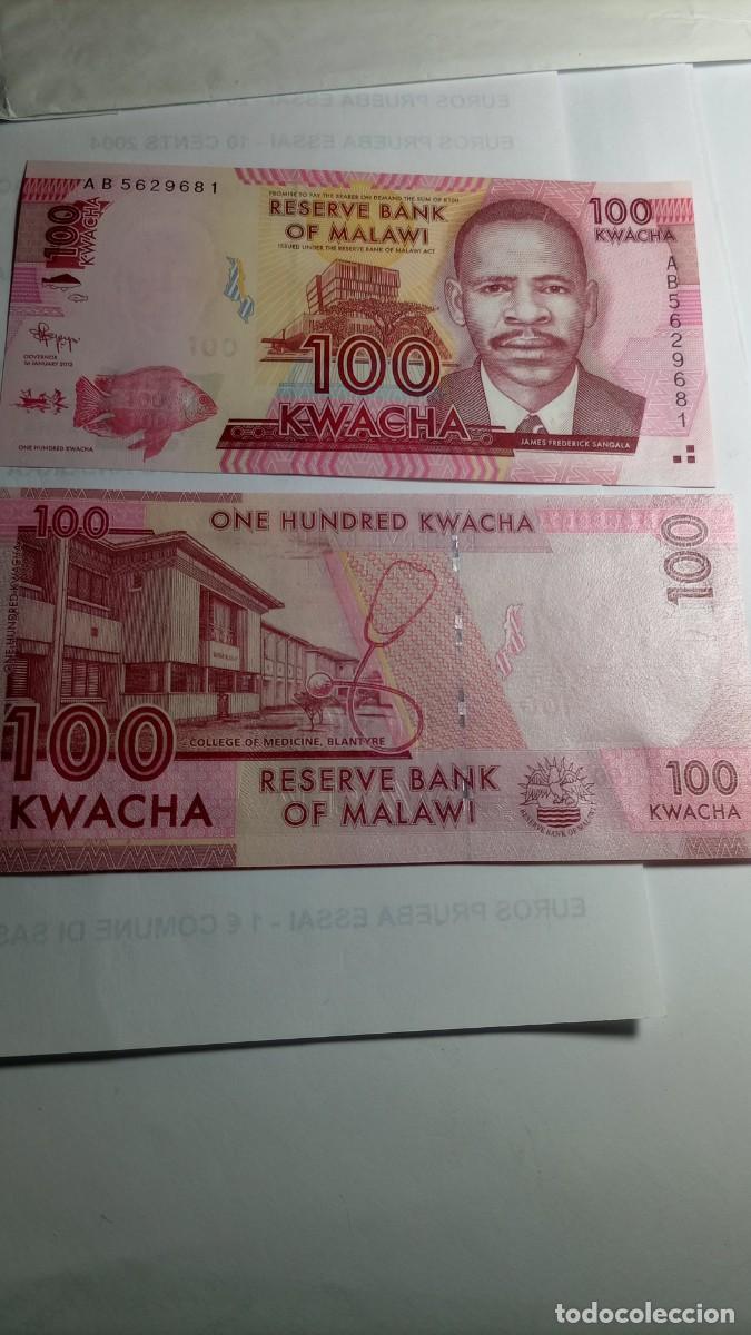 Billetes extranjeros: MALAWI - 100 Kwacha 2012 - P59 - Foto 1