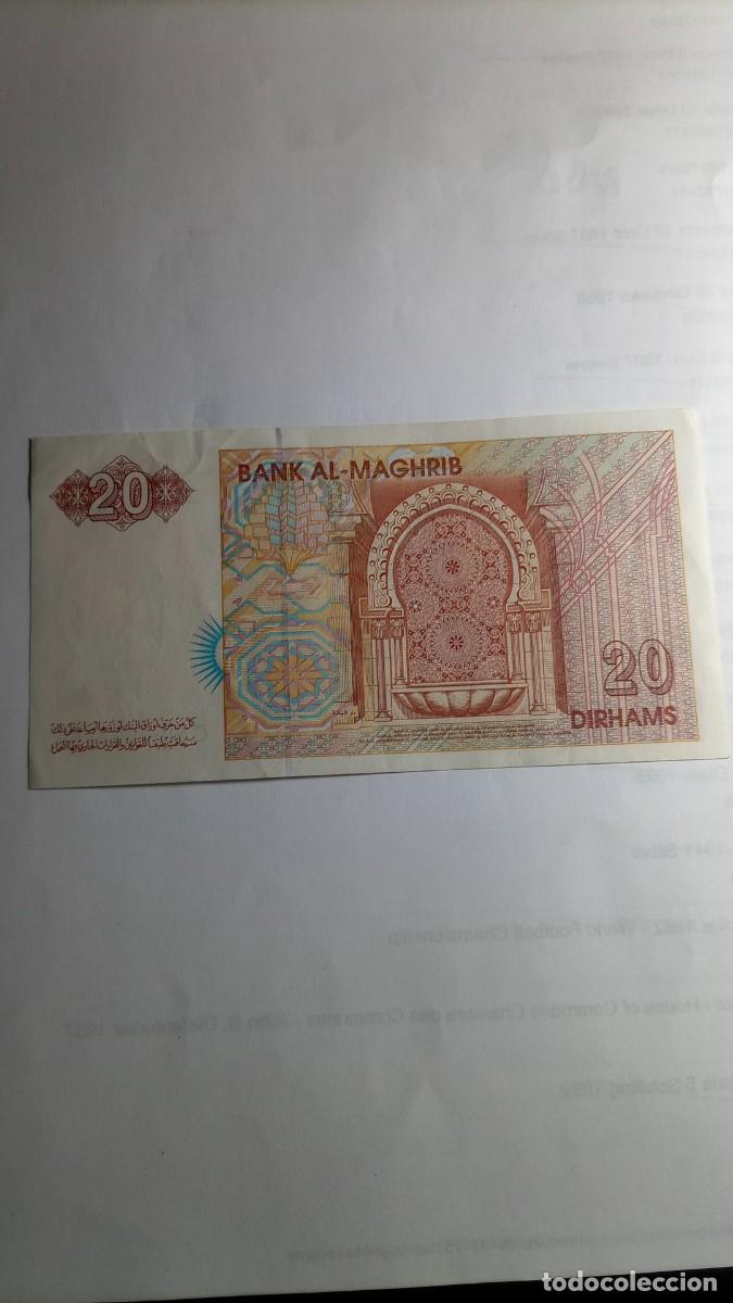 Billetes extranjeros: MARRUECOS - 20 DIRHAM 1996 - P67 - Foto 2